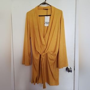 NWT Zara Yellow dress